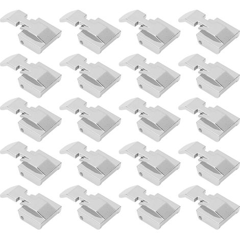 Pied presseur à fermeture éclair invisible x20, acier inoxydable robuste, compatible machines à coudre domestiques standard (1/4)