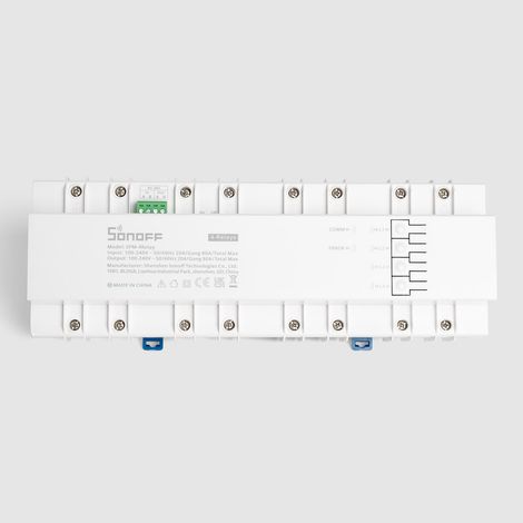 Misuratore di Potenza Wi-Fi SPM-4 Unità slave collegabile con relè SONOFF Bianco