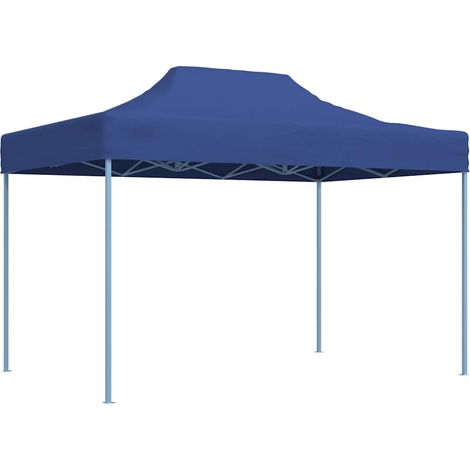 Profi-Partyzelt Faltbar 3x4 m Stahl Blau vidaXL