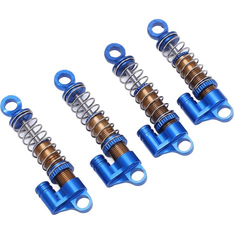 Amortisseurs avant/arrière en aluminium pour modèles RC 1/24 ECX Barrage, RGT, FTX - Bleu (1/5)