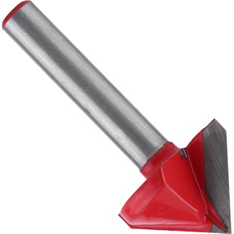 Couteau 3D en forme de V rouge (1/5)