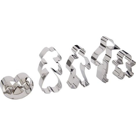 Decoupoir Edelstahl Set/5 Ass Bredele aus Elsass - Patisse