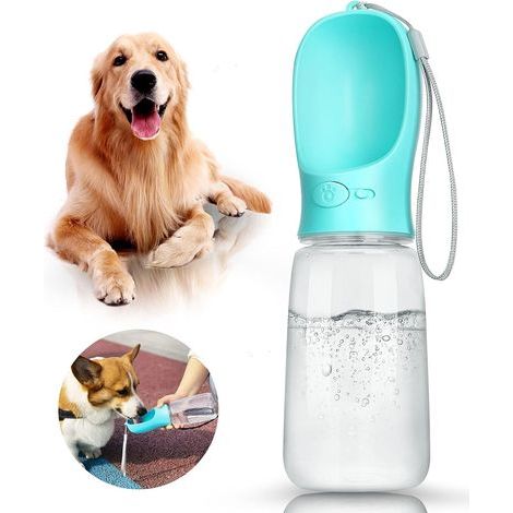 Bouteille d'eau pour chien, distributeur d'eau portable anti-fuite pour chiot, mangeoire antibactéri (1/5)