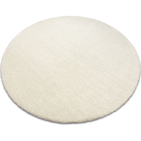 Moderner Waschteppich LATIO 71351056 Kreis sahne beige rund 120 cm