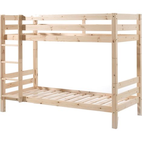 Litera 90x200 Altura 160 cm Somier Incluido Vipack Pino - Madera