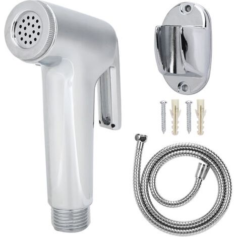 Duokon Kit de pulvérisation pour support de pulvérisation pour pommeau de douche galvanisation pour bidet Accessoires pour le bain de pulvérisateur pour le nettoyage de la salle de bain (1/5)