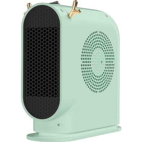 Riscaldatore ausiliario per ambienti – Riscaldatore elettrico da tavolo con base stabile Riscaldatore con protezione contro il surriscaldamento per un riscaldamento sicuro dell'ufficio (verde) (1/5)
