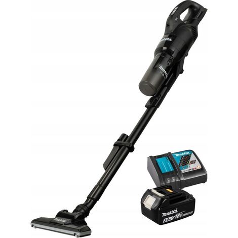 Aspirateur balai à batterie Makita DCL286FRFB 18V avec cyclone, 100W, 0.25L, 4 vitesses, noir, 1x3Ah (1/2)
