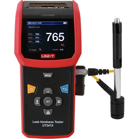 UNI-T UT347A LEEB TESTEUR DE DURETÉ 640 X 480 PIXELS CAMÉRA 6 TYPES DE VALEURS DE DURETÉ CERTIFICATS UKCA