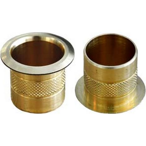 10PZ POZZETTI IN OTTONE PER ASTE - ø mm.22