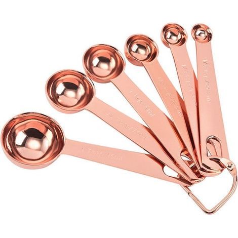 Messlöffel-Set, 6-teilig, Edelstahl, Küchenmesslöffel (1/5)