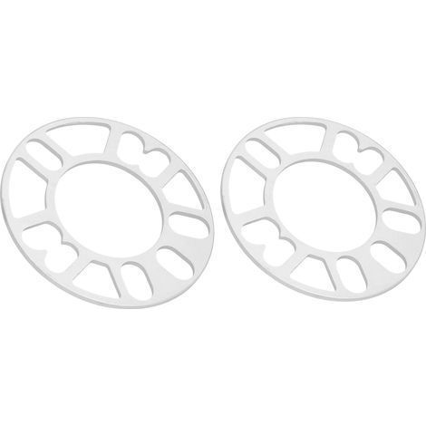 Satz mit 2 Aluminium-Radabstandshaltern, 3,1 Zoll Bohrung, 5,9 Zoll Außendurchmesser, 0,2 Zoll Dicke, für 4/5-Loch-Felgen (1/5)