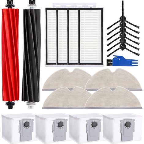 Kit de accesorios para aspiradora Roborock Q8 Max+/Q8 Max/Q5 Pro+/Q5 Pro, repuestos Roborock, 2 cepillos principales, 4 cepillos HE (1/5)