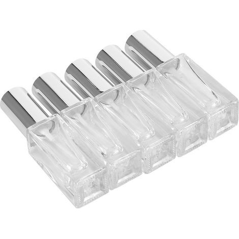 Flacon vide à parfum 5ml rechargeable, atomiseur de voyage portable avec bouchon argenté 6ml (1/5)