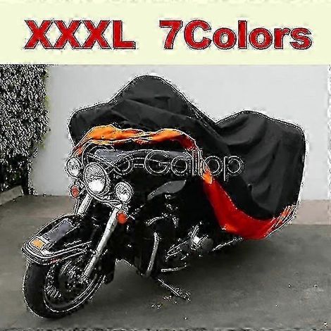 Wasserdichte XXL-Motorradabdeckung für Harley Road King, Electra Glide, Street Glide, Goldwing und Yamaha Royal Star Venture (1/4)