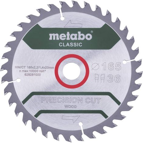 Hoja de sierra circular Metabo precision cut wood 165 mm 42 dientes