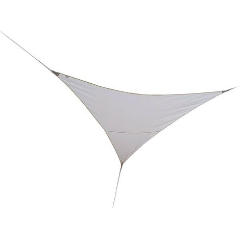 Voile d'ombrage triangulaire SERENITY - 5 x 5 x 5 m - Blanc - Jardiline (1/2)