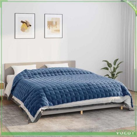 Couverture lestée - FAFEISY - 350803 - Bleu - 220x260 cm - 15 kg (1/5)