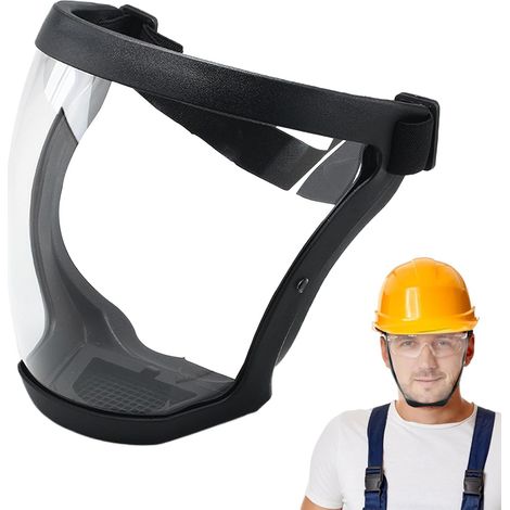 Masque De Visage Complet, Visiere De Protection Meulage, Lunette De Protection Travail Anti Buée, Réutilisables Écrans Faciaux HD, Visières De Sécurité, Réglable Sangle Pour Femmes Hommes (1/5)