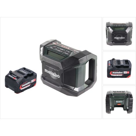 Metabo R 12-18 DAB+ BT Radio de chantier sans fil 12-18 V DAB+ + 1x batterie 4,0 Ah - sans chargeur (1/5)