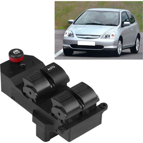 Fensterheberschalter Fahrerseite (RHD) für Honda Civic 35760-S9A-G042 – Premium-Ersatzset Schwarz (1/5)