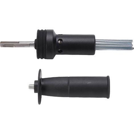 Fixation de détartreur à aiguilles pour marteau électrique, tige ronde, adaptateur à 2 fentes pour l'élimination de la rouille, burinage (1/4)