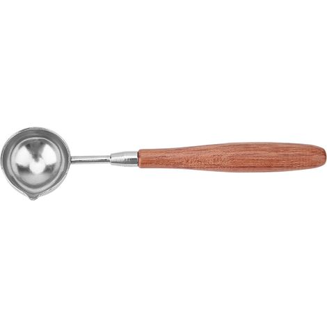 Cuillère à cire de scellement fusion longue, poêle réchauffeur pour timbre de cire, fourneau de fonte (cuillère allongée) (1/5)