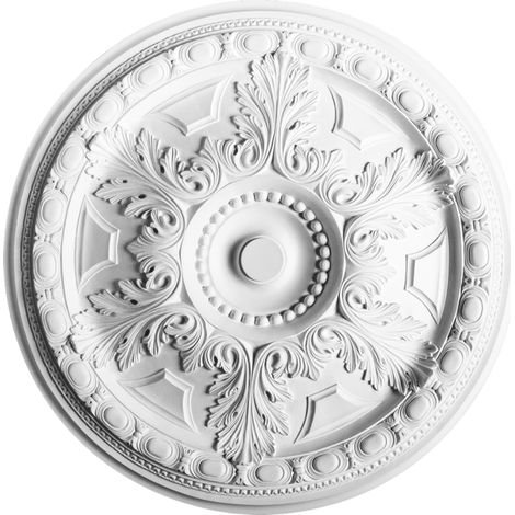 Orac – Rosace de plafond Ø 71,5 cm en polyuréthane pour pièces humides – Installation simple et rapide – R23