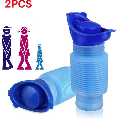 Poche toilette portable 750ml urinal d'urgence auto camping extensible design compact pratique voyage randonnée. (1/5)