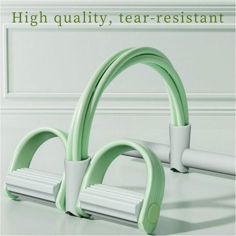 Bandes de Résistance Multifonction,Corde de Tension à 6 Tubes avec pédale,Sit-Up Bodybuilding Expander Band ELASTIQUE DE RESISTANCE (1/4)
