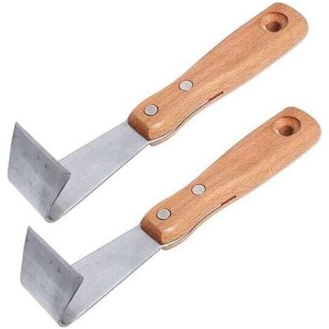 Outil multifonction pour le désherbage, le nettoyage de l’écorce des arbres, la tonte et l’entretien du jardin – grattoir robuste pour pelouse et surfaces extérieures (1/4)