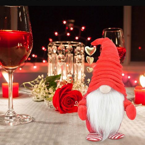 Dekoartikel – 1 Stück – Dekorative Zwergenpuppe für Valentinstag – Ornamente – Weihnachtsdekoration (1/3)