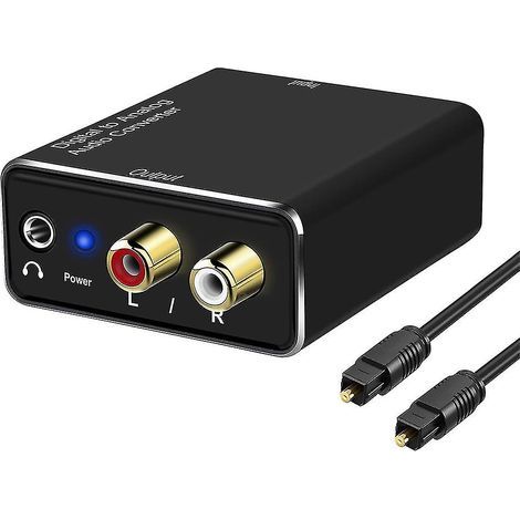 - Convertisseurs audio numérique-analogique, notamment DAC, SPDIF numérique, optique-analogique L/R, RCA et AUX 3,5 mm. (1/5)