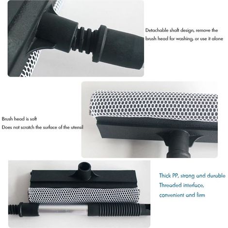 Car Windshield Cleaning Tool Universal Detachable Window Squeegee Cleaning Tool Double Surface Wiper Vehicle Window Wizard Wash (1/4)