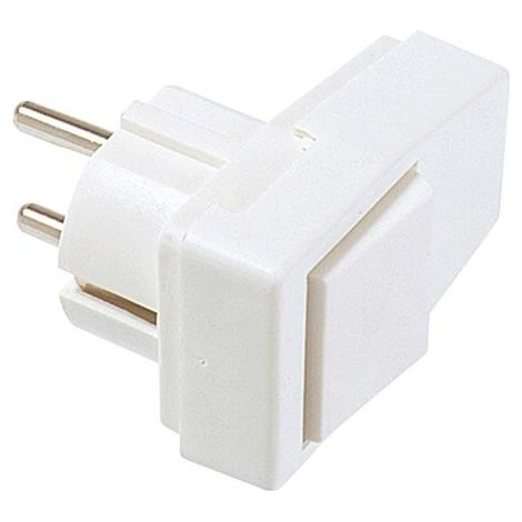 Bachmann 911.271 enchufe eléctrico angular blanco