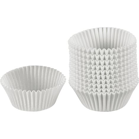 Papierbackförmchen Inspiration Ø7cm weiß 200er Pack