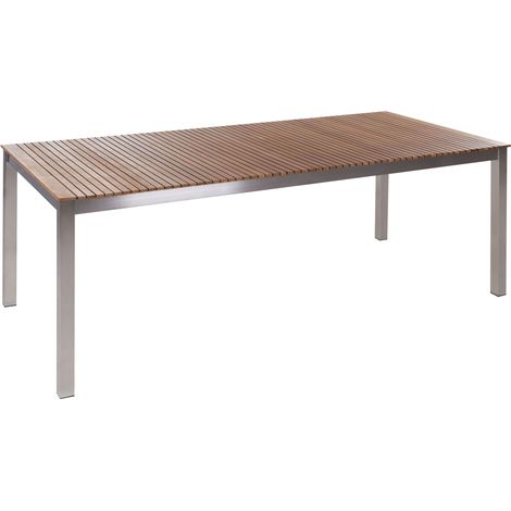 Garden Dining Table VIAREGGIO 200 cm 90 cm FSC® Certified Teak Wood Brown