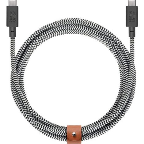 Native Union Belt Cable XL USB-C to USB-C 3m Zebra (1/5)