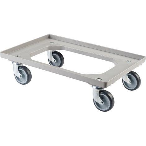 BS Rollen Allzweckrollersammler mit Platte TPR, Grau, TK 250kg (1/2)