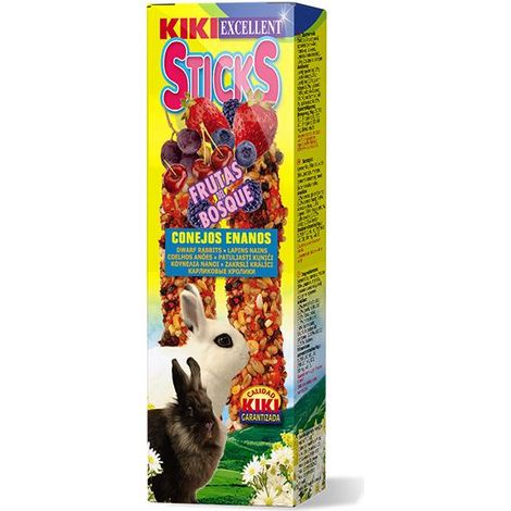 Kiki Sticks Conejos con Frutas del Bosque - Sticks para Conejos con Frutas del Bosque - 2 ud