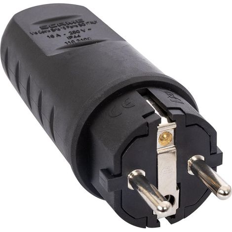 Spina Mobile Tipo F-E 2P+T 16A 250V AC  2P + TT