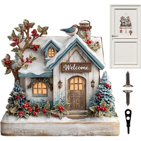 manteau et patère en forme de maison porte clés décoratif (1/5)