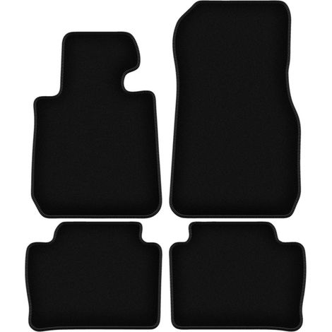 Alfombrillas de terciopelo negro BASIC para BMW 3 G20 sedán (2018-)