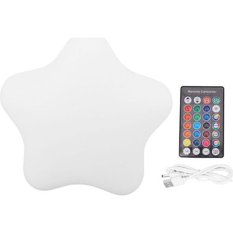 Lumière LED en forme d'étoile IP68, étanche, rvb, couleur changeante, nuit avec télécommande, pour intérieur et extérieur (1/5)