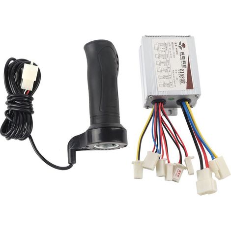 Contrôleur de vitesse 500W 36V pour moteur à balais & poignée d'accélérateur pour vélo électrique, trottinette, tricycle (1/5)