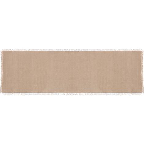 Chemin de table en coton avec franges MAHA (1/3)