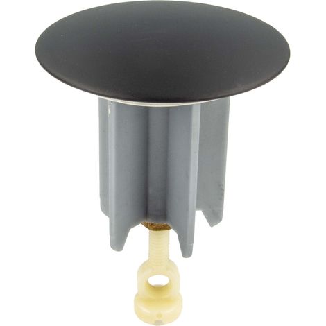 tecuro Universal Exzenterstopfen Ø 64 mm mattschwarz, Ablaufstopfen Einsatz für Ablauf