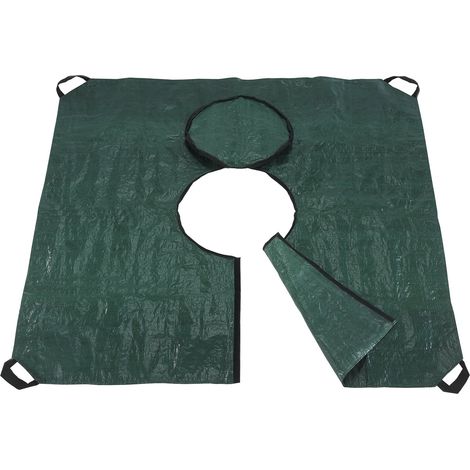 Maximex Telo multiplo, professionale, da giardino, facile da mettere intorno a piante, albero o vaso, con velcro e cerniera, facile smaltimento con maniglie, 145 x 145 cm