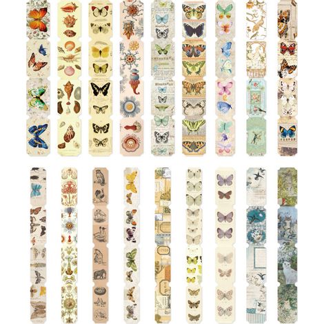36 feuilles de papier autocollant pour journal, motif papillon, adorables et raffinés, pour décorer votre intérieur.