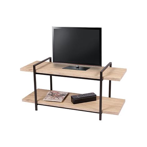 Meuble TV 2 niveaux design industriel DOCK (1/6)